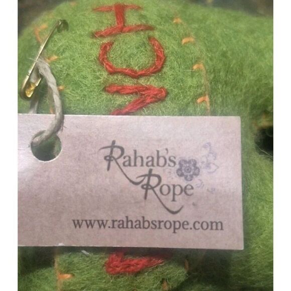 Tooth Fairy Pillow Money Satchel Wool Plush Stuffed Toy Monster Handmade Artisan - Picture 4 of 4